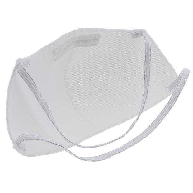 WHITE 3 PLY POLY-COTTON WASHABLE FACE MASK