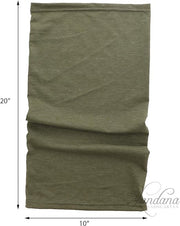 Olive Cotton Neck Gaiter