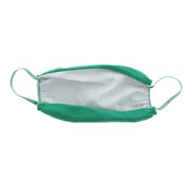 2 Ply Face Mask MADE IN USA Cotton Solid Green Washable Masks and Neck Gaiter Matching Set