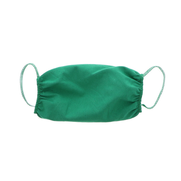 2 Ply Face Mask MADE IN USA Cotton Solid Green Washable Masks and Neck Gaiter Matching Set