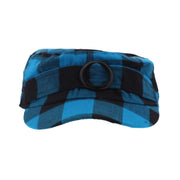 Plaid Hat with Buckle Newsboy Cap for Women