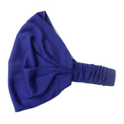Keshet Accessories Wide Cotton Hair Band Solid Boho Yoga Style Soft Headband - Tan