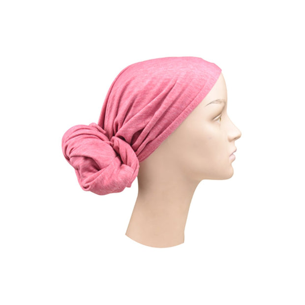 Pink Cotton Headscarf