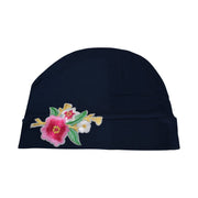 Sleep Cap / Wig Liner with Pink Bouquet Applique