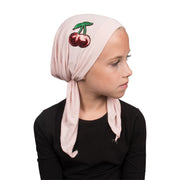 Kids Pretied Cancer Cap with Cherry Applique