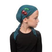 Kids Pretied Cancer Cap with Cherry Applique