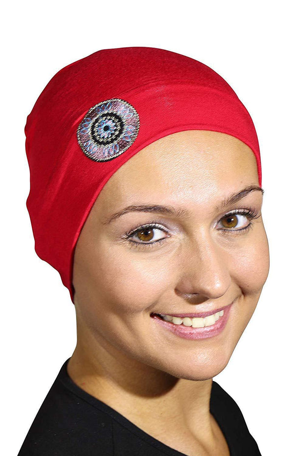 Landana Headscarves Womens Chemo Cap Soft Sleep Beanie with Tribal Bling