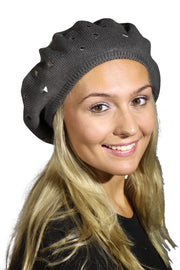 Beret / Snood with Silver Studs