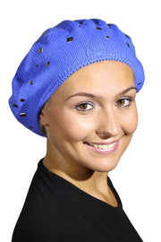 Beret / Snood with Silver Studs
