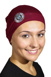 Landana Headscarves Womens Chemo Cap Soft Sleep Beanie with Tribal Bling