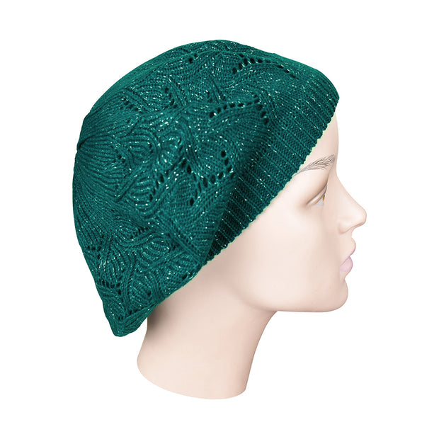 Acrylic Beret / Snood with Lurex