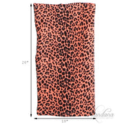 Pink Cheetah Print Cotton Neck Gaiter