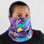 2 Ply Face Mask MADE IN USA Cotton Pattern Washable Masks and Neck Gaiter Matching Set (Multicolored)