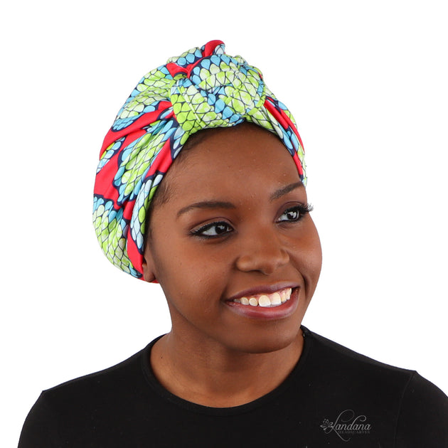 Circle Turban with Twist Knot – Landana Headscarves