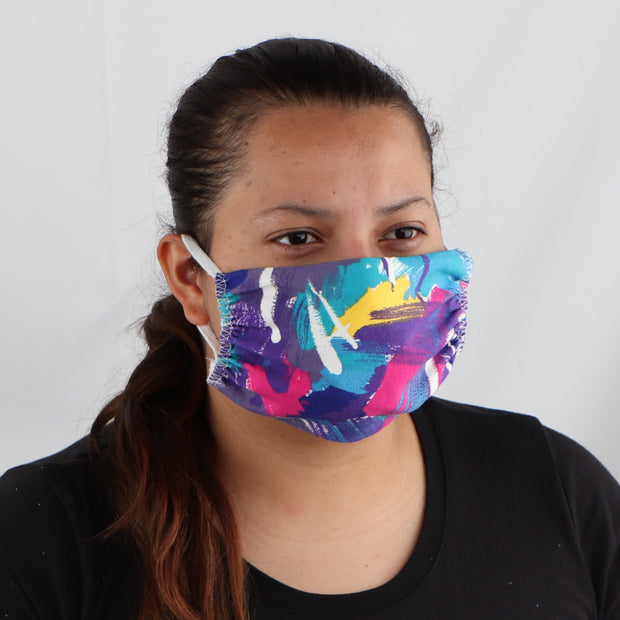 Multicolored 2-Ply Cotton Washable Face Mask