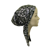 Textured Pretied Bandana with Pattern