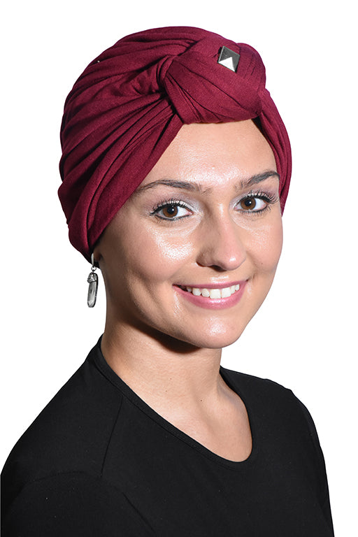 Knot Turban with Silver Stud