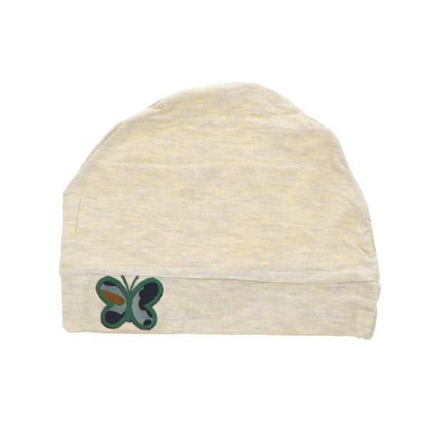 Sleep Cap / Wig Liner with Green Camo Butterfly Applique
