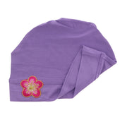 Sleep Cap / Wig Liner with Multicolor Flower Applique