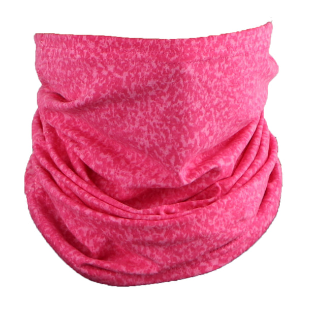 Cotton Stretch Neck Gaiters Multi Use Scarf (Hot Pink Marble)